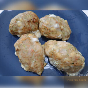 Котлеты из муксуна и кеты с брокколи и сыром, 1 кг